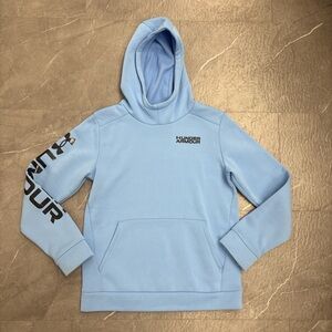 Under Armour Sky Blue Sweatshirt with Brown Logo